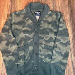 OshKosh B'gosh Gray Camo Sweater